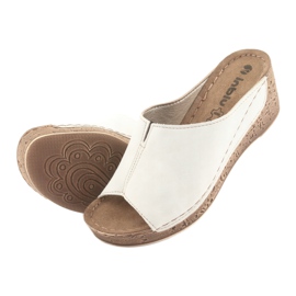 Chaussons femme compensés Inblu NG002 beige 5