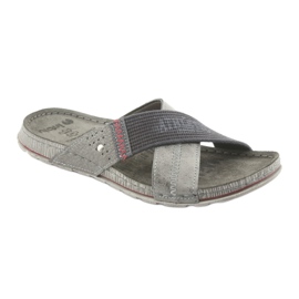Chaussons gris Inblu GG009 pour hommes gris noir 1