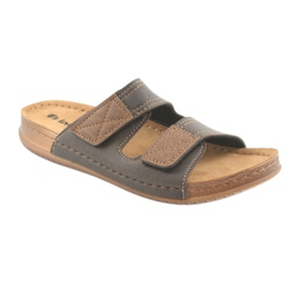 Chaussons homme Inblu TH015 marron brun 1