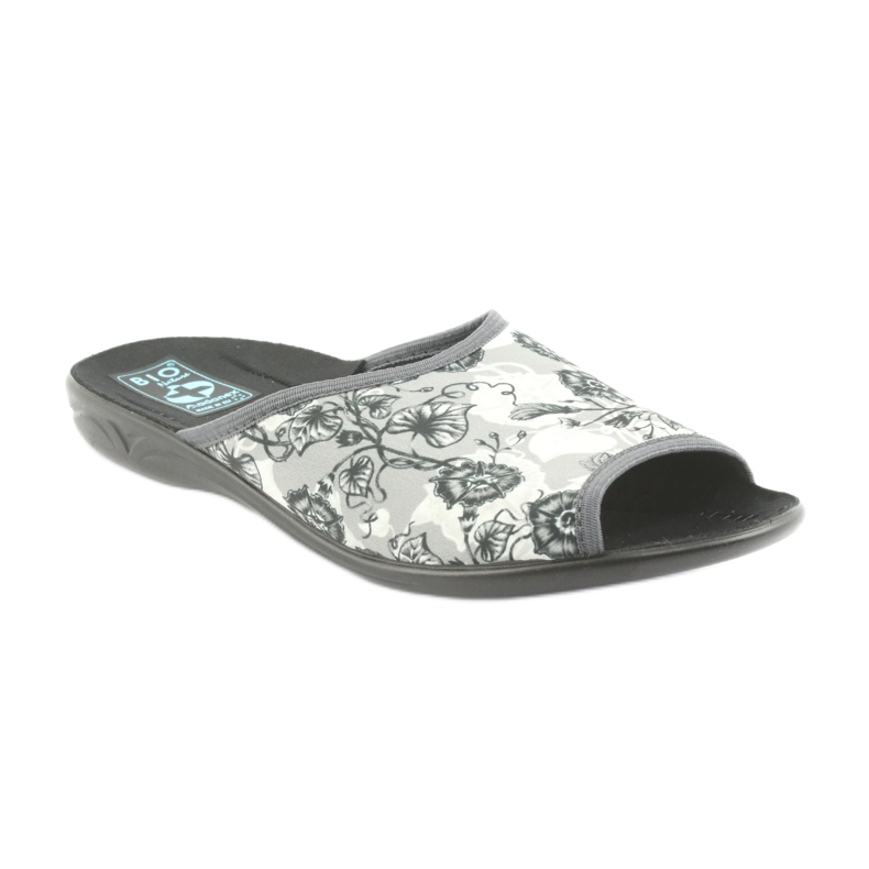 Chaussons femme Adanex 23981 gris noir écru 1