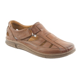 Sandales confort homme Riko 458 marron brun 1