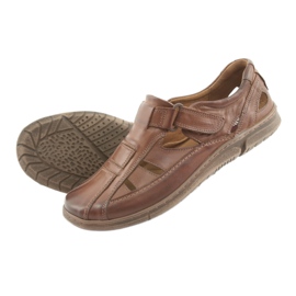 Sandales confort homme Riko 458 marron brun 5