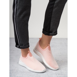 SHELOVET Chaussures de sport à enfiler rose 2