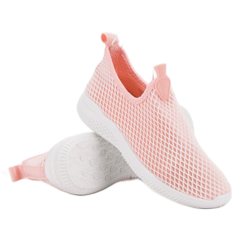 SHELOVET Chaussures de sport à enfiler rose 1