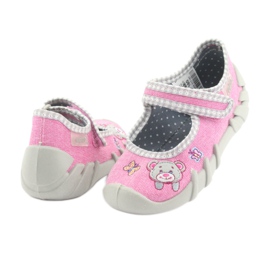Chaussures enfant Befado 109P180 gris rose 4