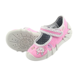 Chaussures enfant Befado 109P180 gris rose 5