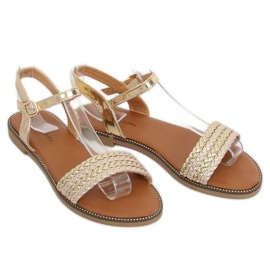 Sandales dorées pour femmes K-11 Gold 1