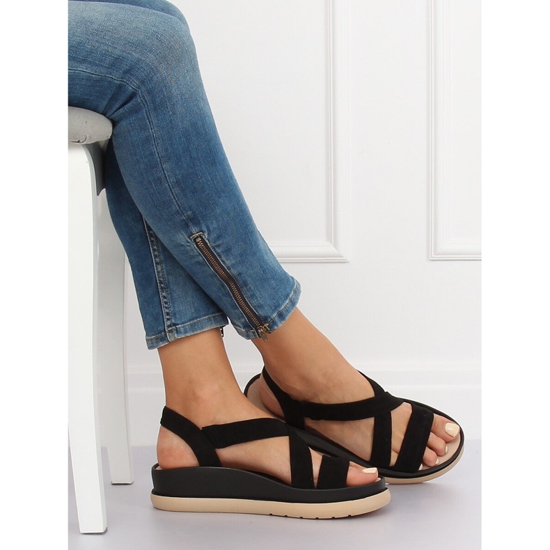 Sandales noires pour femmes G-199 Noir 1