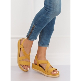 Sandales pour femmes jaunes G-199 Jaune 1