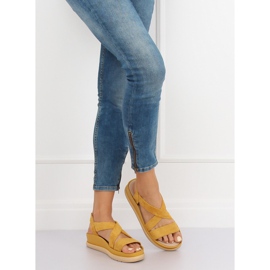 Sandales pour femmes jaunes G-199 Jaune 3