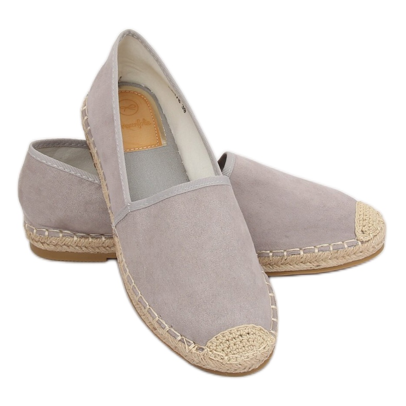 Espadrilles grises pour femme LX178 Gris 1 Espadrilles grises pour femme LX178 Gris 1