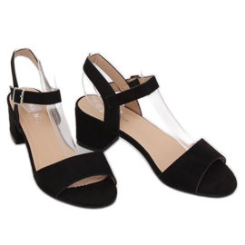 Sandales à talons noires 8103 Noir le noir 2