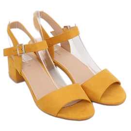 Sandales à talons jaunes 8103 Jaune 2