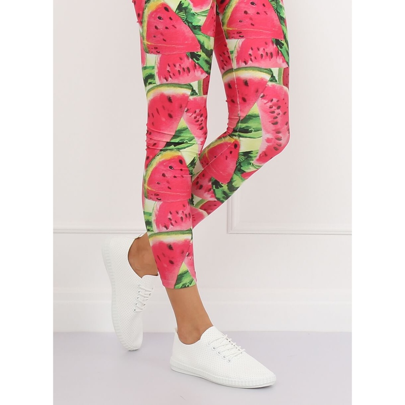 Baskets blanches pour femmes B111-17 Allwhite 1