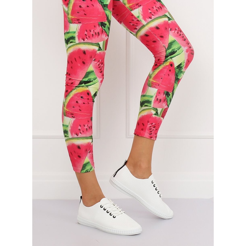 Baskets femme noires et blanches B111-17 BLANC / NOIR 1