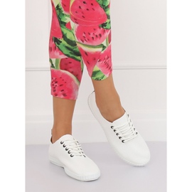 Baskets femme noires et blanches B111-17 BLANC / NOIR 2