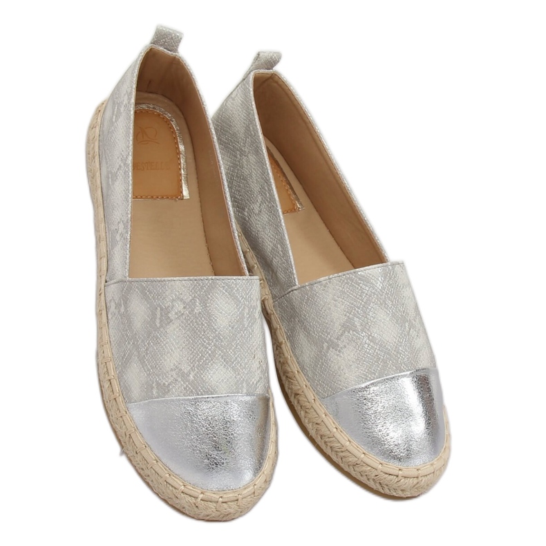 Espadrilles grises pour femmes A643-ESP-1 Gris 1 Espadrilles grises pour femmes A643-ESP-1 Gris 1