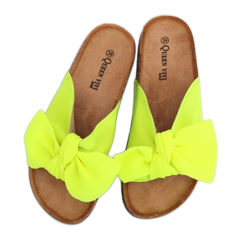 Chaussons jaune fluo 218-212 Vert 1