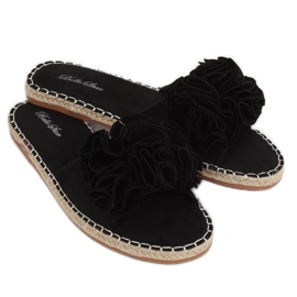 Chaussons noirs pour femmes L2777 Noir 1