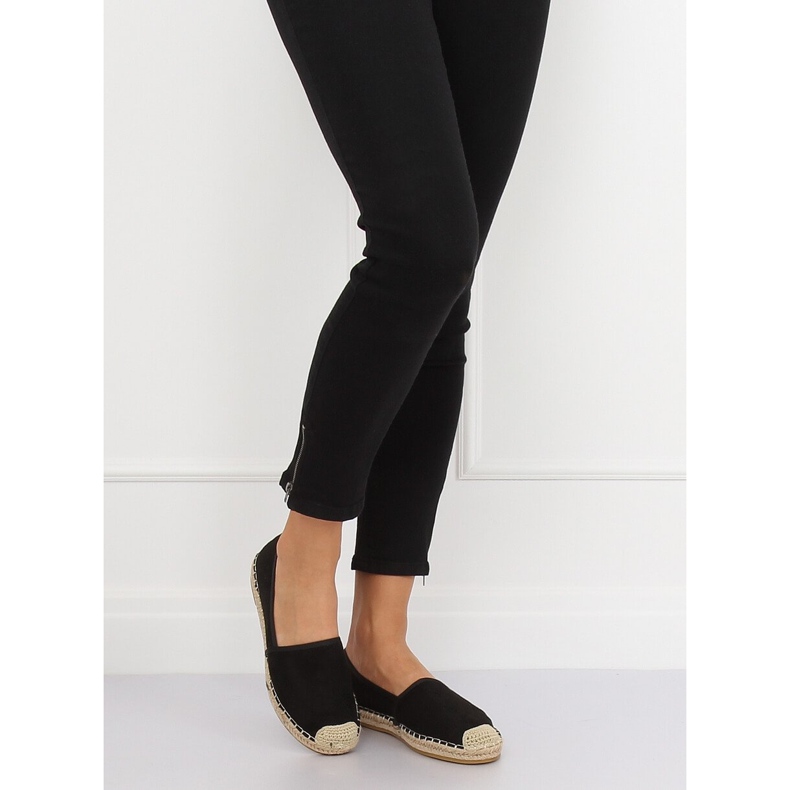 Espadrilles noires pour femmes 4855 Noir le noir 1