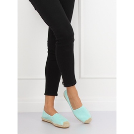 Espadrilles menthe femme 4855 LT.BLUE vert 1