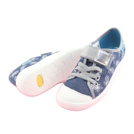 Chaussures pour enfants Befado 251Y125 gris bleu marine 5