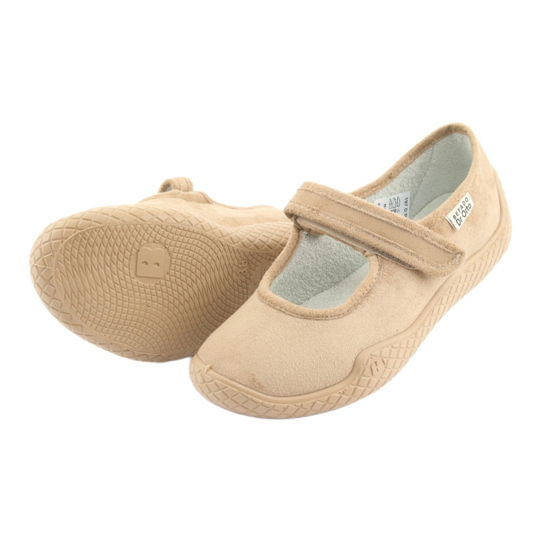 Dr.Rorto Befado Women's Ballerinas Pu- Young 197D004 BEIGE Velcro Silber Insert 5