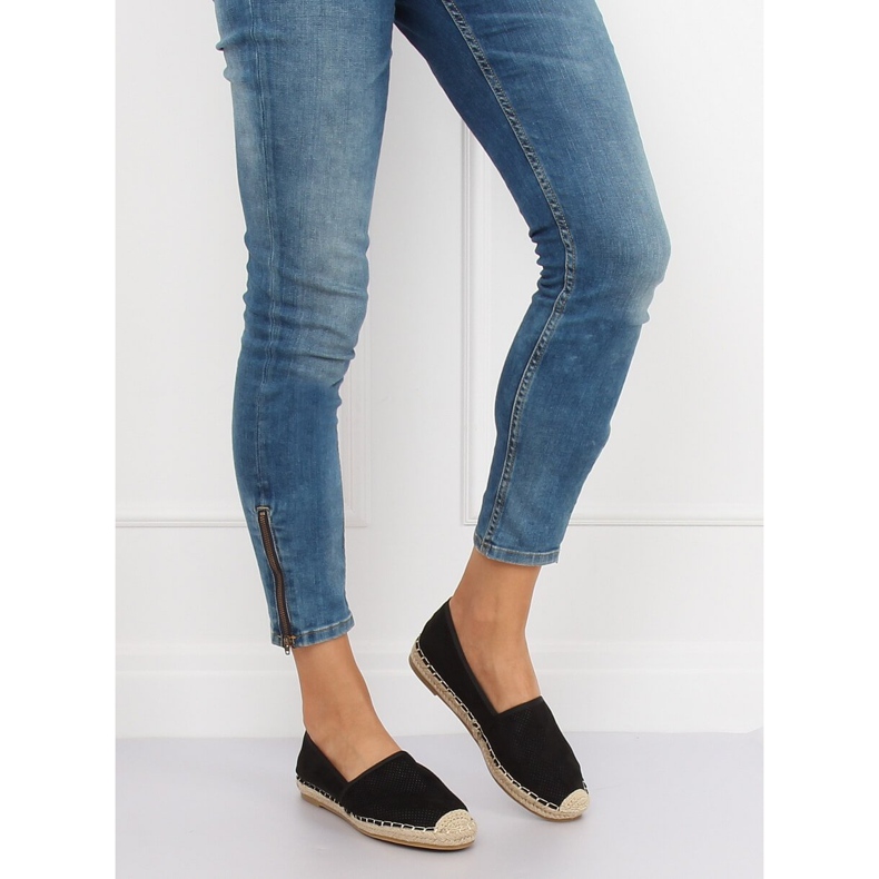 Espadrilles noires pour femmes N-2978 Noir le noir 1