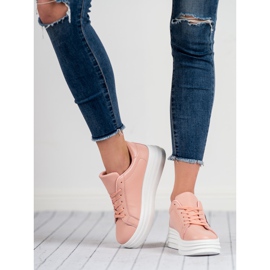 SHELOVET Chaussures de sport en poudre rose 1