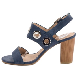 Kylie Sandales à talons bleus 2