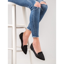 Super Me Ballerine En Daim En Spitz le noir 4