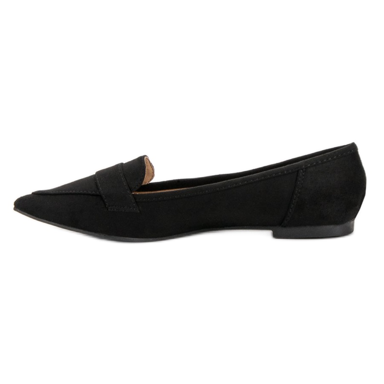Super Me Ballerine En Daim En Spitz noir 2
