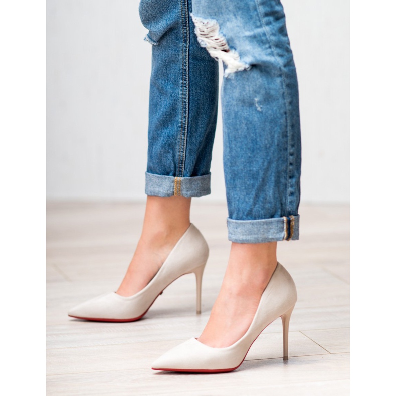 Jumex Talons en daim beige 1