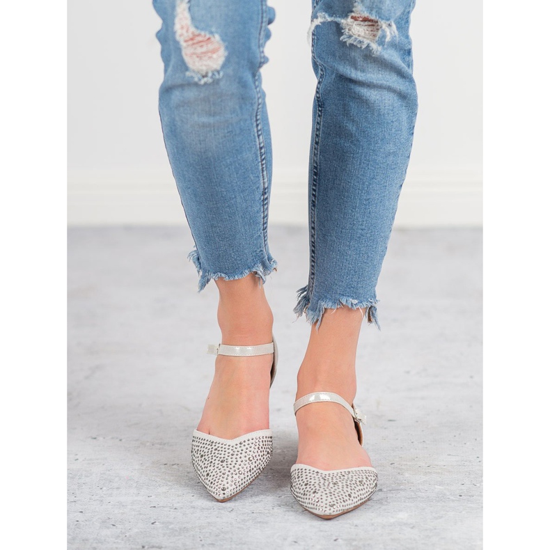 Primavera Ballerines Fixées Avec Oxyde De Zirconium gris 1 Primavera Ballerines Fixées Avec Oxyde De Zirconium gris 1