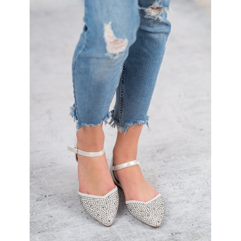 Primavera Ballerines Fixées Avec Oxyde De Zirconium gris 2 Primavera Ballerines Fixées Avec Oxyde De Zirconium gris 2