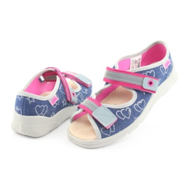 Chaussures pour enfants Befado 869Y134 bleu marin rose multicolore 5
