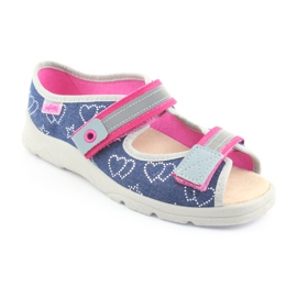 Chaussures pour enfants Befado 869Y134 bleu marine rose multicolore 2