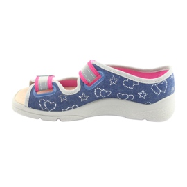 Chaussures pour enfants Befado 869Y134 gris rose bleu marin 2