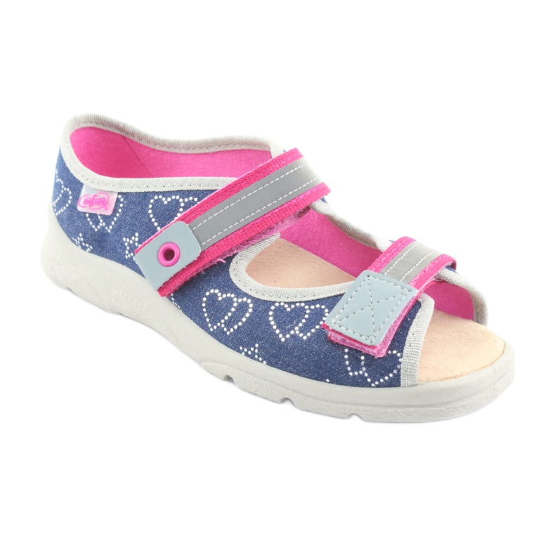 Chaussures pour enfants Befado 869Y134 gris rose bleu marine 1
