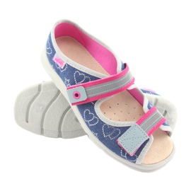 Chaussures pour enfants Befado 869Y134 gris rose bleu marine 3