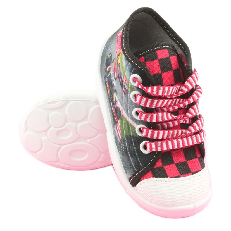 Chaussures enfant Befado 218P050 noir gris rouge 3