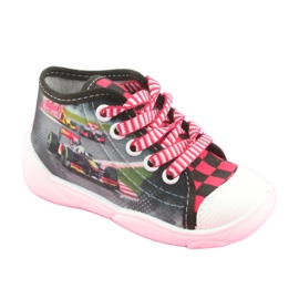 Chaussures enfant Befado 218P050 le noir gris rouge 1