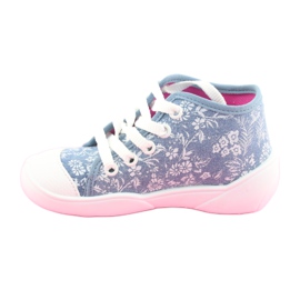 Chaussures enfant Befado 218P056 blanc bleu 2