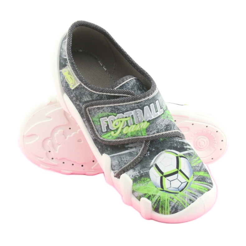 Chaussures pour enfants Befado 273Y254 le noir gris vert 3