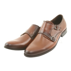Tur Monki - Chaussures habillées en cuir avec boucle marron brun 3