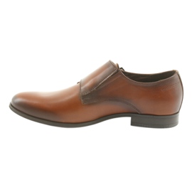 Tur Monki - Chaussures habillées en cuir avec boucle marron brun 2