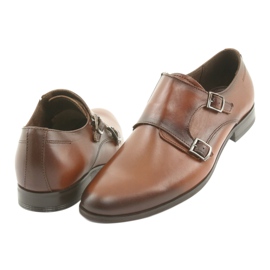 Tur Monki - Chaussures habillées en cuir avec boucle marron brun 4