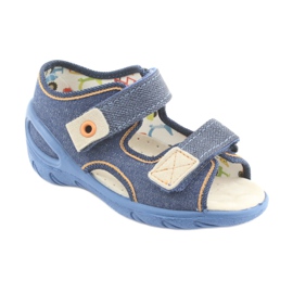 Befado chaussures pour enfants pu 065P126 brun bleu marine 1