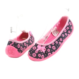 Chaussures enfant Befado 980X093 le noir rose 4
