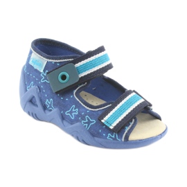 Chaussures enfant Befado jaune 350P004 bleu bleu marine 2